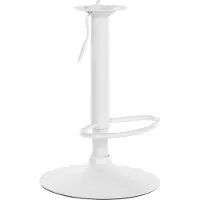 CLP Structure de remplacement pour tabouret de bar, dimensions 10 x 10 cm, couleur blanche