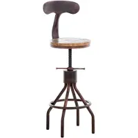 CLP Tabouret de bar Hanam, réglable en hauteur, couleur bronze