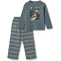 Wheat Pyjama 'Matheo' crème / gris clair / vert clair / vert foncé
