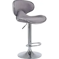 CLP Tabouret de bar Las Vegas V2 tissu chromé