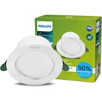 Philips Panneau LED encastrable Diamond, 2,2 W, 4K, LED, blanc