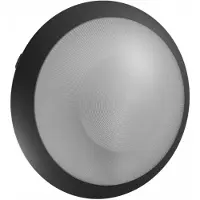 Spectrum Wandleuchte Deckenlampe Außen Nymphea Omni Schwarz Ø30cm IP65 max. 13W E27