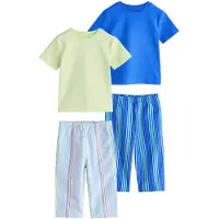 Next Pyjama bleu / bleu clair / vert pastel / rose clair