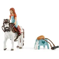Schleich Horse Club - Mia et Spotty - Coffret de figurines - Jouets pour enfants (garçons et filles) - 9 pièces