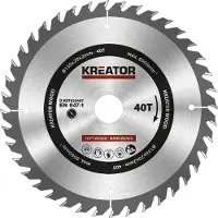 Kreator Lame de scie circulaire 150 x 20 x 2 mm pour le bois, bagues de réduction incluses