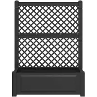 vidaXL Grand Bac Avec Treille Anthracite 99,5 X 43 X 133,5 Cm Pp