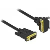 DeLOCK Câble DVI 24+1 fiche mâle sur 24+1 fiche mâle coudée 3 m -