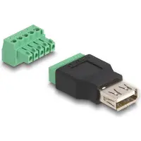 DeLOCK USB 2.0 Prise Type-A vers adaptateur bornier 2 pièces -