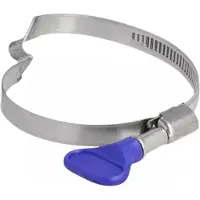 DeLOCK Butterfly - Schlauchschelle - geeignet für 50 - 65 mm Schlauch - Blau (Packung mit 5)