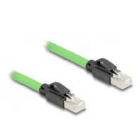 DeLOCK - Câble de raccordement - RJ-45 (M) vers RJ-45 (M) - 5.0m - 6.8 mm - SF/UTP - CAT 6a - sans crochet - vert (80891)