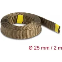 DeLOCK Geflechtschlauch, fibre de basalte, 2 m, 25 mm, brun. -