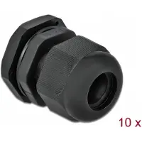 DeLOCK PG16 - Raccord de câble - Noir (lot de 10)