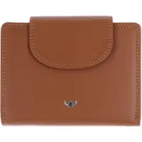 Golden Head Cuir porte-monnaie Polo RFID Protect Kombischeintasche mit Riegel 1237 Cognac brun