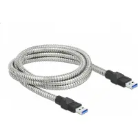 DeLOCK USB 5 Gbps Kabel Typ-A Stecker zu Typ-A Stecker mit Metallmantel 2 m