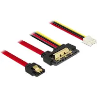 DeLOCK Câble Delock SATA 6 Gb/s 7 broches femelle + alimentation Floppy 4 br