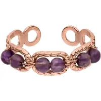 Purelei Bague 'Purple Dusk' or rose / violet foncé