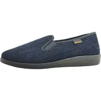 Fischer Markenschuh Chaussures de marque Fischer, chaussures pour hommes, pantoufles, couleur bleue, chaussures de loisirs