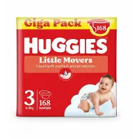 Huggies Little Movers Size 3 Diapers 168 Units Clair