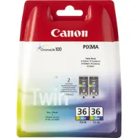 Canon 1511B018 cartouche d'encre 2 pièce(s) Original Noir, Cyan, Magenta, Jaune