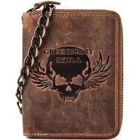 Green Burry Porte-monnaies 'Biker' marron