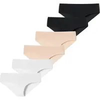 Schiesser Culotte ' Invisible Light ' sable / noir / blanc