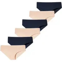 Schiesser Culotte ' Invisible Light ' sable / bleu nuit