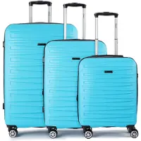 Benzi Ensemble de bagages bleu clair / noir