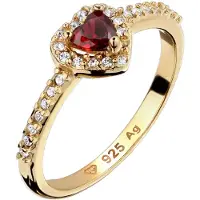 Elli Bague or / rouge sang / transparent
