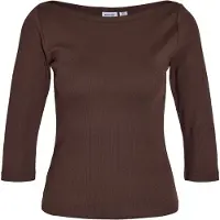 Noisy May T-shirt 'NMMaya' chocolat