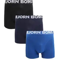 Björn Borg Boxers Lot de 3 Bleu Foncé