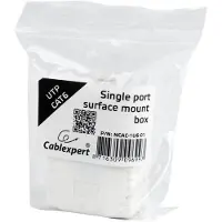Gembird NCAC-1U6-01 Boîtier de montage CAT6 UTP (Boîtier), Accessoires électroniques + boîtier, Blanc