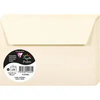 Clairefontaine Pack de 20 enveloppes Pollen C6 114 x 162 mm Ivoire