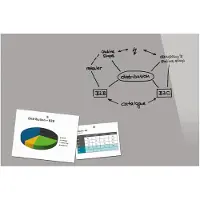 Sigel Tableau magnétique en verre Gris (L x H) 90cm x 60cm B1306 (Tableau magnétique, 90 x 60 cm)