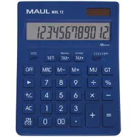 MAUL Calculatrice de bureau MXL 12 bleu clair Affichage (chiffres) : 12 Fonctionne sur piles, solaire (Fonctionnement sur piles)