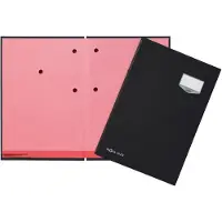 Durable parapheur en lin (noir) 24201-04