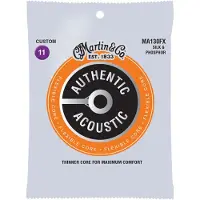 Martin strings MA130fx Authentic Silk & Phosphor Custom Light 11-47