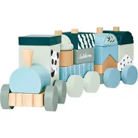 Simba Eichhorn Houten Blokkentrein Panda, 16dlg.