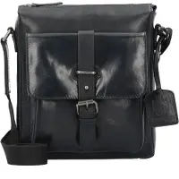 Leonhard heyden sac à épaule bandoulière Roma Zipped Messenger Bag Black noir