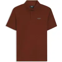 BOSS x ASTON MARTIN Polo en jacquard de coton mercerisé