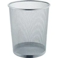 Helit Corbeille the circle network Mesh, Poubelle, Argent
