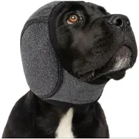 INF Protection d'oreille étanche pour chien - Natation estivale et soulagement de l'anxiété Grey S