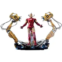 Hot toys Figurine QS021 - Marvel Comics - Iron Man 2 - Iron Man Mark IV avec combinaison version portique