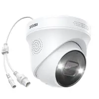 INF Webcam caméra IP POE 5MP, audio bidirectionnel, vision nocturne, alarme sonore