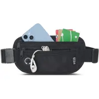 INF Sac banane anti-RFID - Pochette de voyage antivol Black