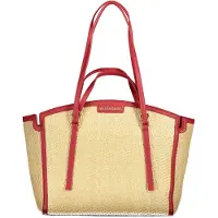 Valentino Élégant sac à main rouge pour femme avec poignées, bandoulière et compartiments