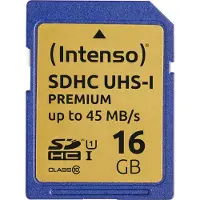 Intenso Premium - Carte mémoire flash - 16 Go - UHS Class 1 / Class10 - SDHC UHS-I