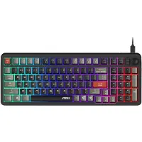 MSI FORGE GK110, Câble, USB, Commutateur à membrane, QWERTY, RGB LED, Noir