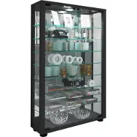 Hioshop bois verre vitrine collecteur verre vitrine vitrine sur pied Lumo mini miroir bois verre vitrine collecteur verre vitrine vitrine sur pied Lumo mini miroir