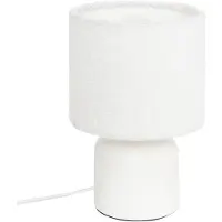 Atmosphera createur d'interieur - Tischlampe bona bouclette weiß h22cm