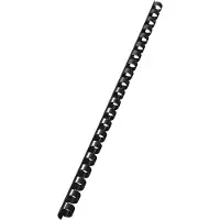 Leitz ComBIND - 10 mm - 32 cm - 21 anneaux - A4 (210 x 297 mm) - 65 feuilles - noir - 100 unités peigne de reliure en plastique